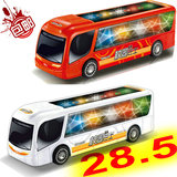 OT儿童电动玩具车校园巴士 3D魔幻灯光音乐万向公共汽车限包邮