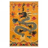 中国传统龙地毯 奢华高档手工地毯 进口新西兰羊毛地毯 古典地毯