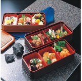 新款三格日式便当盒 单层寿司盒 商务套餐盒 饭盒