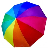 2013天堂伞 银胶超强加大防紫外线晴雨三折钢伞300十片色丁彩虹伞