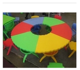圆桌扇形儿童桌拼搭桌6片组合儿童塑料桌子学习桌幼儿园幼儿桌椅