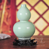 景德镇陶瓷器仿古葫芦花瓶家居摆设工艺品宜家装饰摆件创意影青釉
