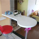 简约时尚实木雕刻家用吧台隔断桌创意咖啡桌茶桌简易书桌不锈钢腿