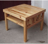 特价实木松木宜家风格实木茶几餐桌书桌象棋桌小桌松木桌可定制