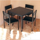 特价简约餐桌人造板饰面钢木结合咖啡桌小方桌小户型可定做