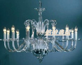 12头玻璃蜡烛水晶吊灯 意大利风格 时尚简约现代灯 客厅工艺 餐厅