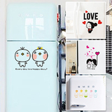 厨房橱柜卫生间创意翻新装饰贴画贴纸时尚冰箱贴1套4款 特价包邮