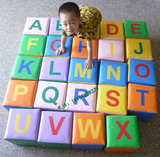 直销亲子园多功能数字方块凳子软包玩具幼儿园软体字母方块积木