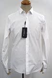款15 英国代购 Burberry 走秀款 男士白色小领商务长袖衬衫衬衣