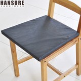 餐椅垫子办公室坐垫加厚椅垫黑色保暖防滑垫全棉纯色可拆洗垫芯
