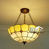40CM蒂凡尼欧式地中海风格大吊灯反倒吊灯暖色调卧室吊灯