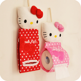 Hello Kitty 懒人创意纸巾抽 可爱卡通 毛绒布艺纸巾盒 纸巾套