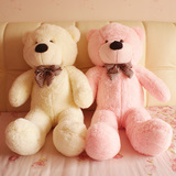 送女生日礼物毛绒玩具公仔1米抱抱熊1.2米可爱粉色布娃娃狗熊包邮