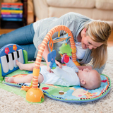 费雪正品婴幼儿脚踏钢琴健身器宝宝音乐健身架爬行垫游戏毯W2621