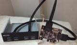 PCI-E转USB3.0扩展卡PCIE转20/19PIN第三代NEC主控光驱位档板