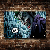 经典动漫卡通蝙蝠侠与小丑现代无框画有框画卧室客厅酒吧挂画壁画