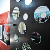 亚克力圆形镜贴 DIY组合镜面墙贴卫生间玄关客厅餐厅立体创意镜面