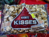 香港代购美国生产Hershey's 好时KISSES杏仁牛奶巧克力500g年货