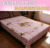 老库存！上海纯棉全棉传统中式国民印花怀旧老式双人床单 特价