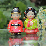 韩国情侣娃娃家居装饰品摆件时尚创意旅游纪念品新婚庆结婚礼物