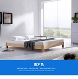 特价实木床简约榻榻米床单人床实木床双人床1.5米床架1.8米家具房
