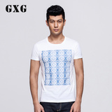 GXG[包邮]男装 男士夏装青花瓷印花圆领短袖T恤#31144136