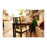 宜家家居代购伯尔杰 椅子简约实木餐厅厨房靠背软垫松木扶手餐椅