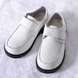 伊思秀儿童白色皮鞋 男童演出白色鞋 花童皮鞋 舒适透气儿童鞋子