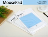 原装设计apple苹果鼠标垫 蓝 白色有机玻璃磨砂鼠标垫 包邮