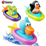 sassy戏水洗澡玩具 宝宝玩水 拉线游泳质量超好