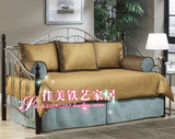 J13031 专业定做 沙发单人床  时尚沙发床 欧式铁艺床 铁艺沙发床