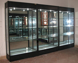 特价钛合金展柜定做饰品货架展架药品陈列柜玻璃北京金银黑三色