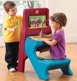 正品美国Step2儿童玩具多功能画架画板学习台学习桌写字台811000