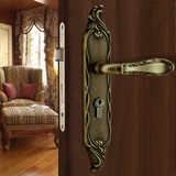 KLC 德国欧式仿古纯铜室内房门锁卧室厨房机械门锁实木门把手锁具