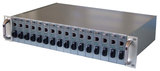 光元 NCR-1600D 插卡式 16槽双电源光纤收发器机架 220V/-48V 2U