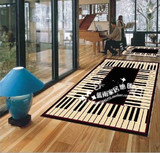 定制手工艺术钢琴地毯 加厚腈纶客厅 卧室地毯 房间 地垫可定做