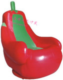 时尚 休闲皮艺懒人沙发创意旋转可爱茄子个性单人躺椅沙发电脑椅