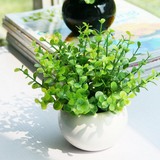 包邮绿植盆栽套装 仿真绿色植物室内盆栽塑料花假花装饰花批发