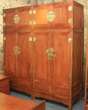 特价明清古典红木家具花梨木大果紫檀花鸟实木顶箱柜整体组合衣柜