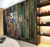 特价定制大型壁画 字母木板pvc墙纸壁纸 个性图案背景墙客厅