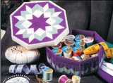 立体绣套件毛线十字绣材料包紫色八角形收纳盒首饰储物盒 多选