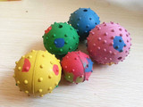猫狗无毒加厚橡胶空心球 铃铛球 宠物玩具球 耐咬耐磨玩具球