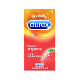成人用品 正品杜蕾斯避孕套 大号草莓果味型12片 安全套两性用品S