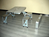 中国平安保险礼品 保险公司展业桌/折叠铝合金平安保险户外展业桌
