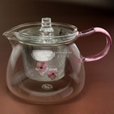 一屋窑 花草茶壶 典雅壶 玻璃茶具 耐热玻璃茶壶 花果玻璃茶壶