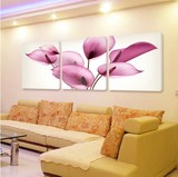 现代简约客厅壁画卧室床头无框画沙发背景墙装饰画花卉马蹄莲挂画