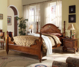 欧式美式家具实木双人床1.5米1.8米卧室家具套装特价实木床榻榻米