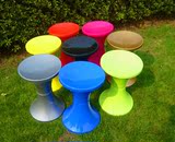 现代简约*圆凳 塑料凳 吧台桌椅商用家用凳子 批发特价 糖果8色入