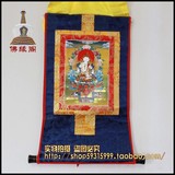 藏传佛教唐卡 金刚萨锤画像唐卡 烫金小唐卡 高35×20cm 结缘价