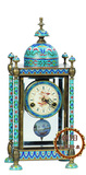 欧美式高档座钟豪华机械钟客厅摆钟时钟表创意别墅玻璃罩摆件设